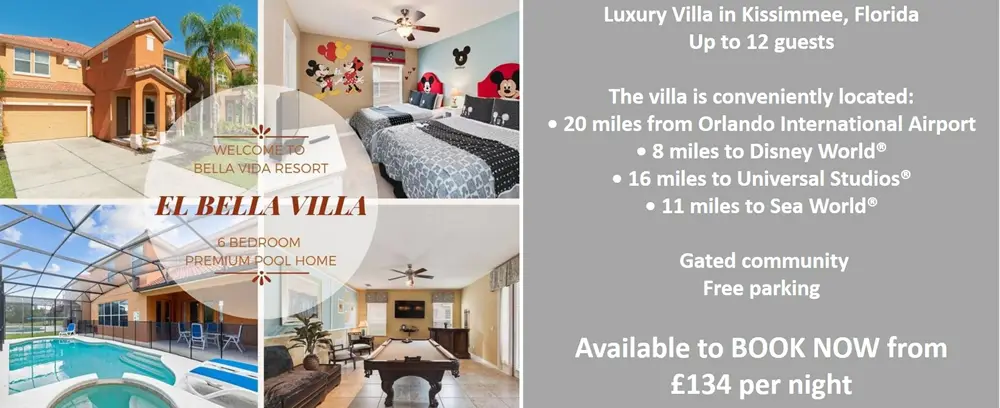 Luxury Villa in Kissimmee - El Bella Villa Florida