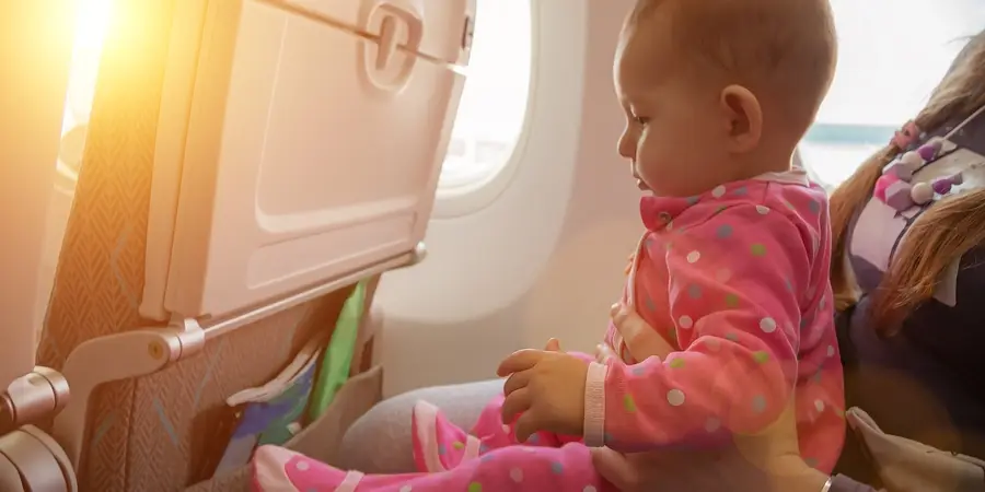 Flying with babies and children